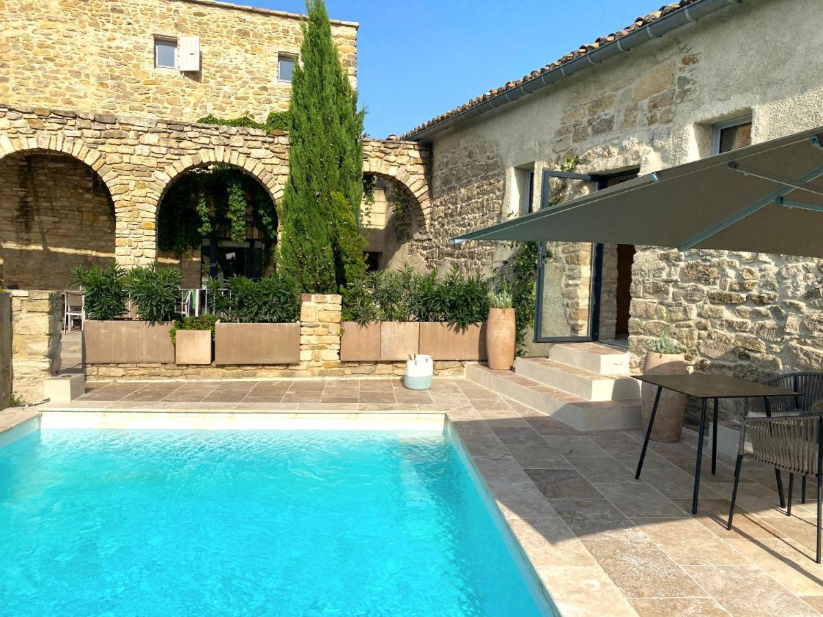 Martignargues La Maison Des Vendangeurs - Table D'Hotes Le Soir Du Jeudi Au Dimanche- Jacuzzi - Balneo Spa - Acces Piscine Pour Toutes Les Chambres Sauf Studio Coquet- Piscine De Mai A Mi-Octobre المظهر الخارجي الصورة
